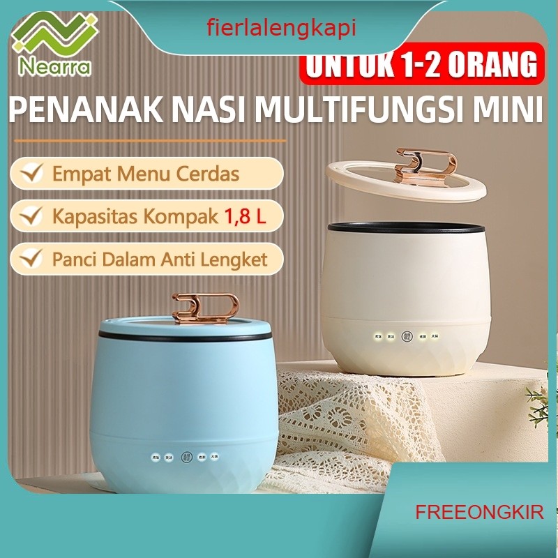Panci sup penanak nasi multifungsi anti lengket 1,6L/1,8L bernilai tinggi 450w/warna mini