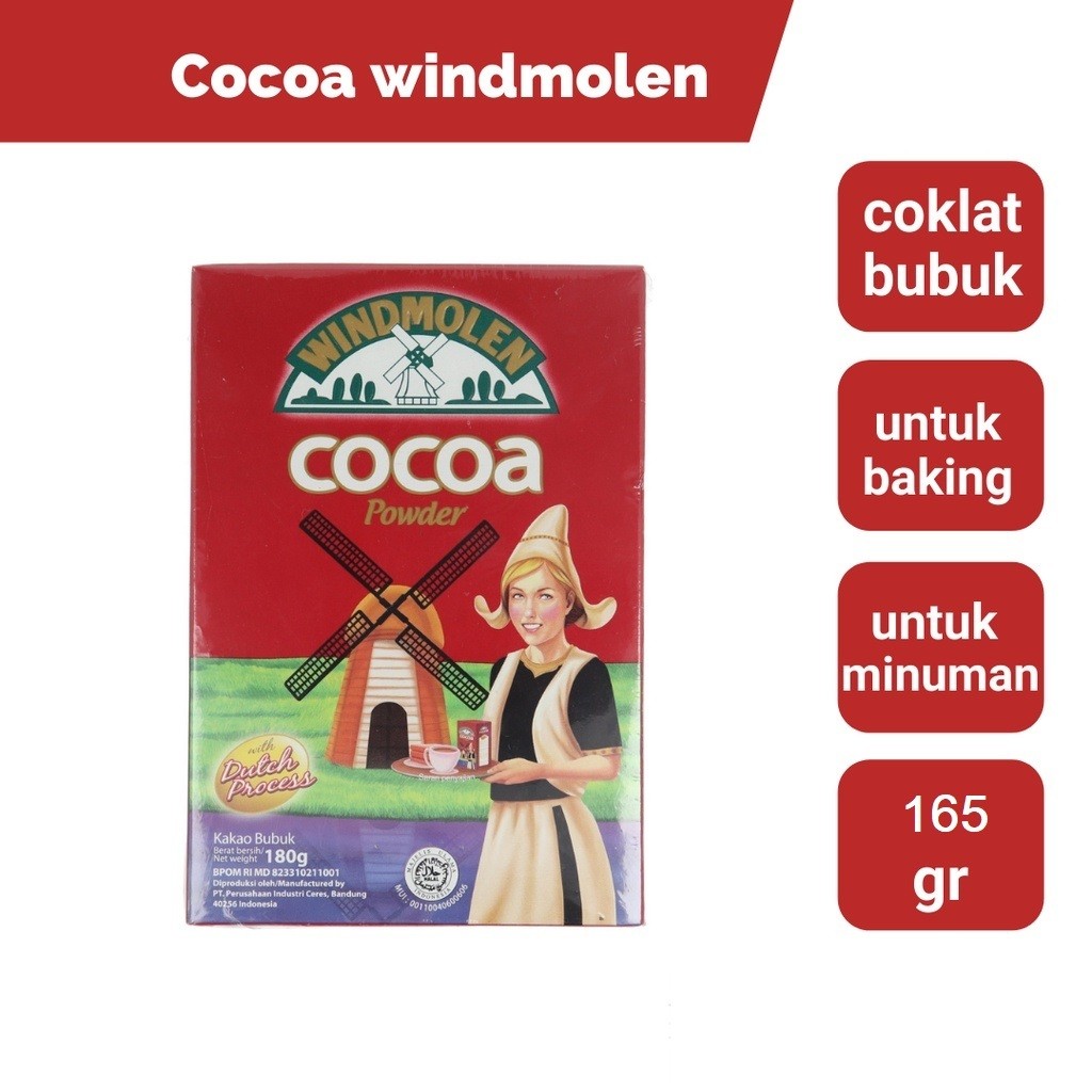 

WINDMOLEN Cocoa Powder Coklat Bubuk 165gr coklat cocoa coklat windmolen