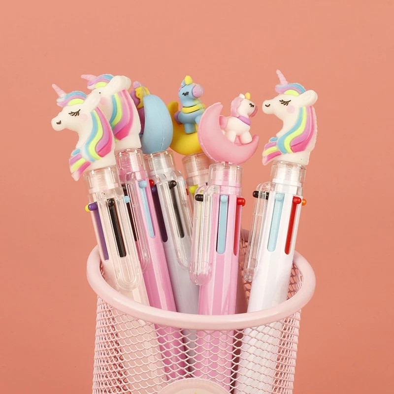 

Pena Unicorn Mekanik Pulpen Karakter Multicolor 6 Warna Imut