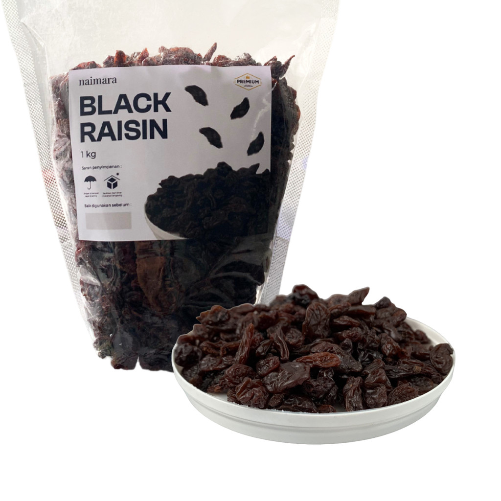 

KISMIS BLACK RAISIN 1KG PREMIUM / KISMIS DARK RAISIN MANIS ORIGINAL