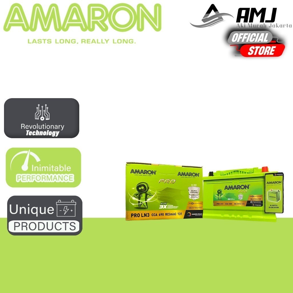 Amaron Hi Life Pro Aki Mobil Suzuki Ertiga Diesel DIN 84 / 580-24 - 84Ah Aki Kering