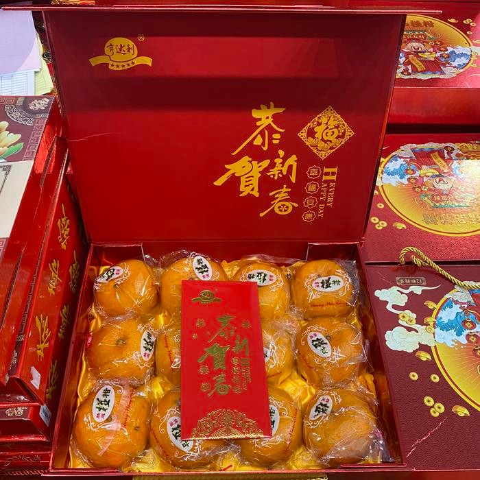 

Hampers imlek jeruk koper mandarin ponkam | jeruk ponkam gift box isi 12s