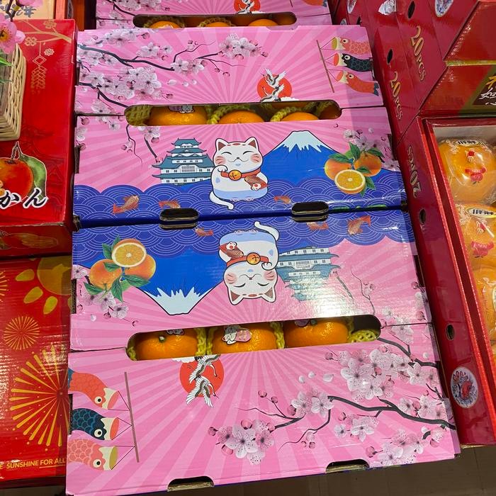 

hampers imlek jeruk sakura super manis banyak air gift box