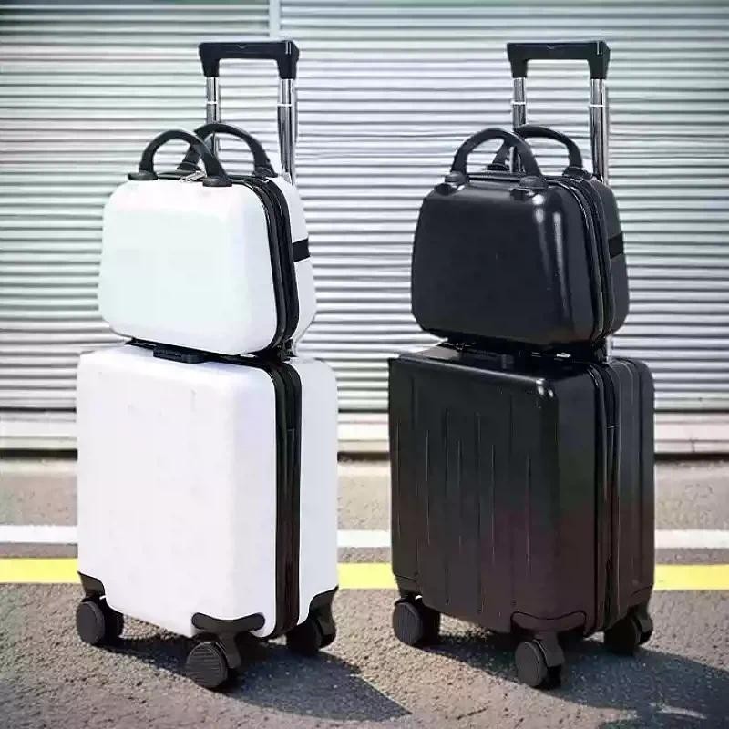 Boarng 14 In  Suitcase, Small and Lightweight Suitcase, Mini  ildren's Password Luggage