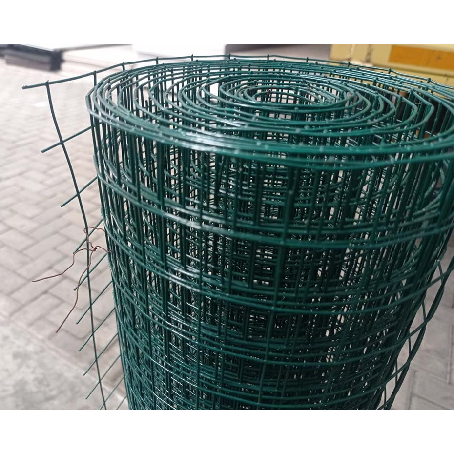 Tokaiaja Kawat Loket Hijau Pvc Roll /Ayakan Pasir/Jaring Hewan/Pembatas Pagar/Kawat Lapis Pvc Anti