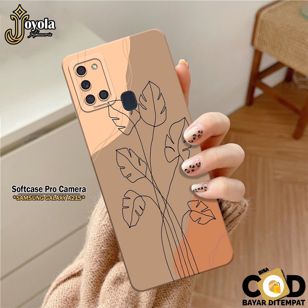 JOYOLA Case Samsung Galaxy A21S - Fahion Case Pettern - Softcase Samsung Galaxy A21S - Pro Camera - 