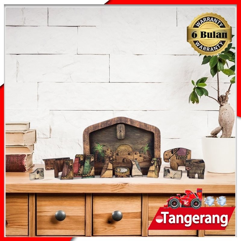 Wooden Jesus Puzzles Nativity Puzzle Puzzle Game Kids Desk FigurineMurah