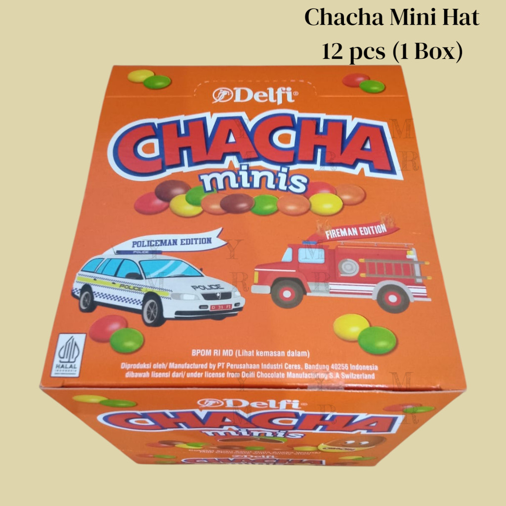 

(Box) Cokelat Coklat Chocolate Delfi Chacha Mini Hat 12pcs