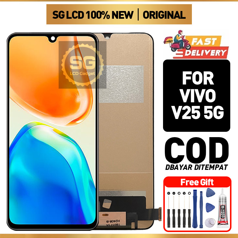 LCD VIVO V25 5G Original Touchscreen Fullset Asli Ori Compatible For Glass Touch Screen Digitizer
