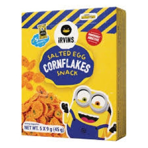 

IRVINS SALTED EGG CORNFLAKES SNACK 45gr (HALAL)
