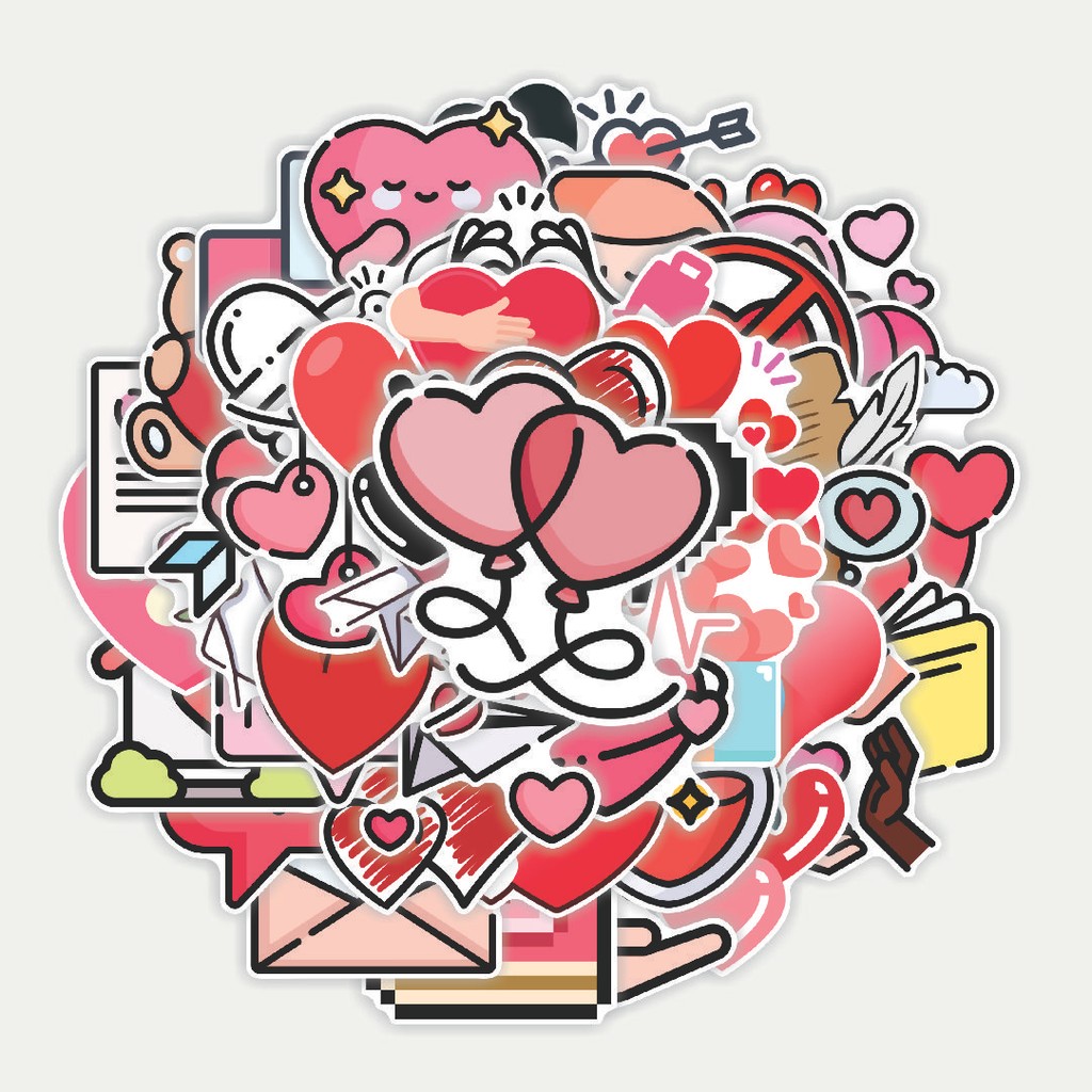 

Sticker Pack Stiker Cinta [Love] | Sticker TUMBLR | Stiker LAPTOP KOPER HELM