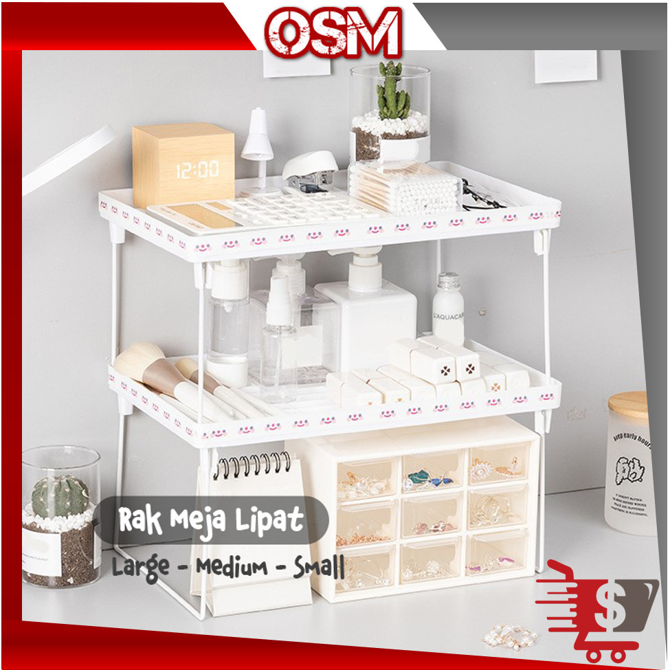 OSM -  H6726 Rak Meja Lipat Belajar Modern / Rak Meja Lipat Serbaguna / Rak Meja Lipat Minimalis / R