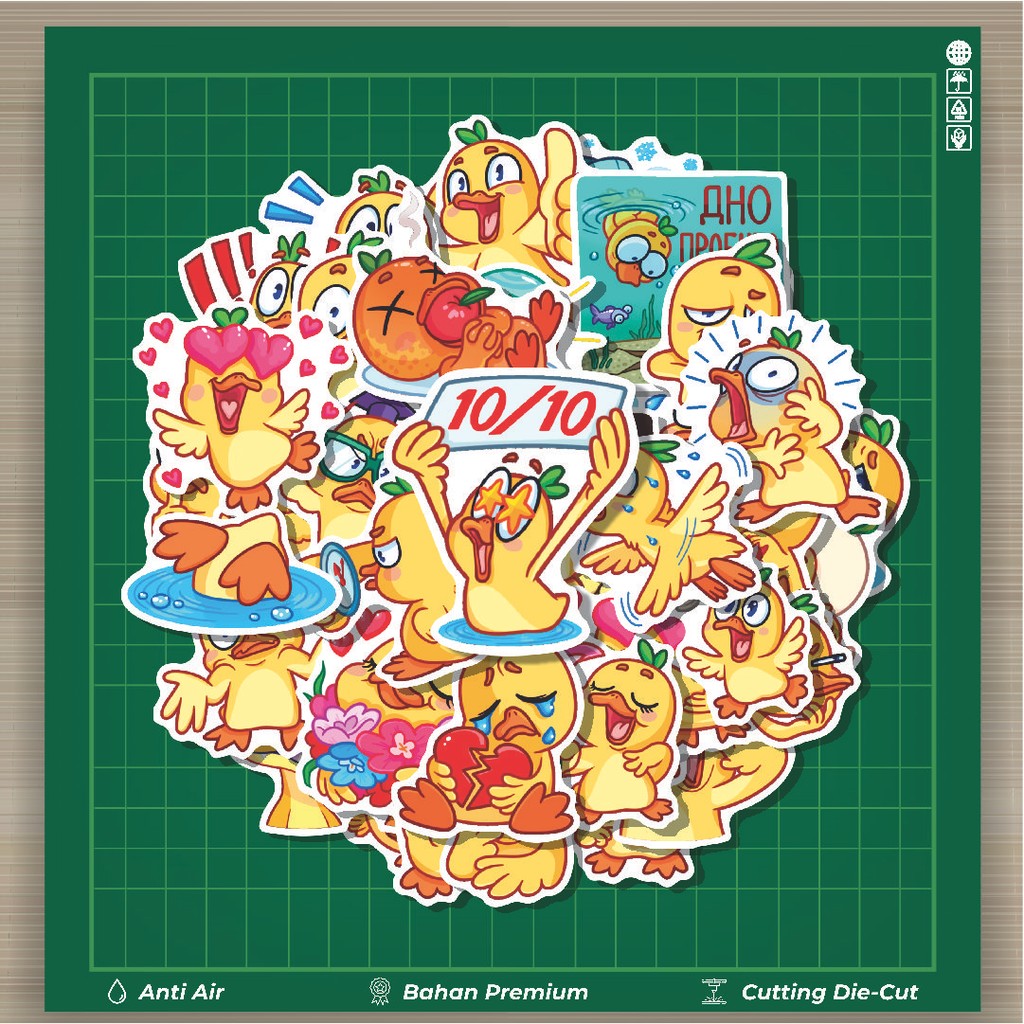 

HOT 50 PCS STIKER Stiker Animal Duckling Quack [Bebek] Stiker Fashion Cars Decal Dingin Kartu Album Custom Vinyl Anti Air- Sticker Aesthetic Buku Journal Koper Casing HP Tablet Laptop Helm Motor Botol Minum