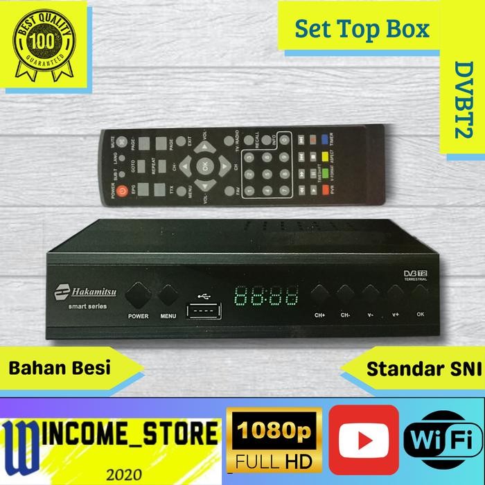 Set Top Box DVBT2 / STB Digital TV / Set Top Box TV Digital / STB TV Receiver TV DVB T2 / Box TV Ana