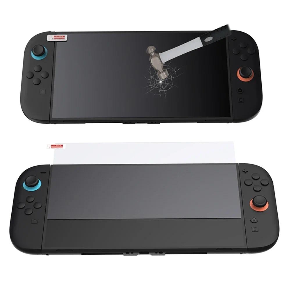 Película protetora de tela temperada, 2 peças, anti-arranhões, vidro temperado, anti-luz azul, ultra