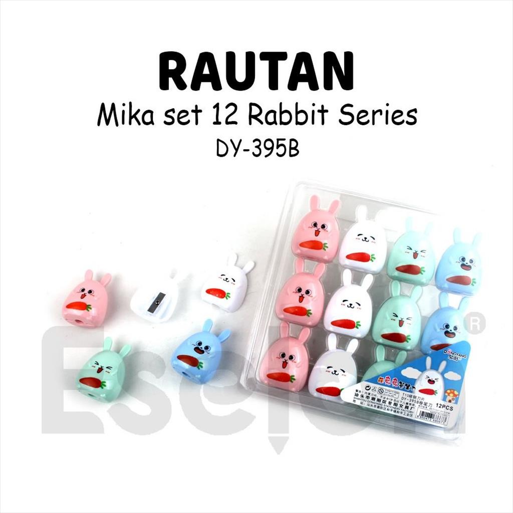 

12 PCS Rautan MIKA DY-395B RABBIT / 1 Pak Serutan Fancy Karakter