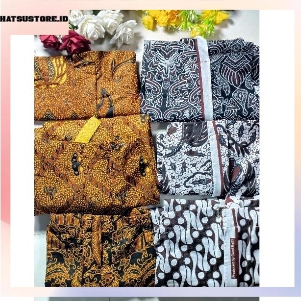 Aneka Rok Jarik Lipit Katun Batik Coklat Putih
