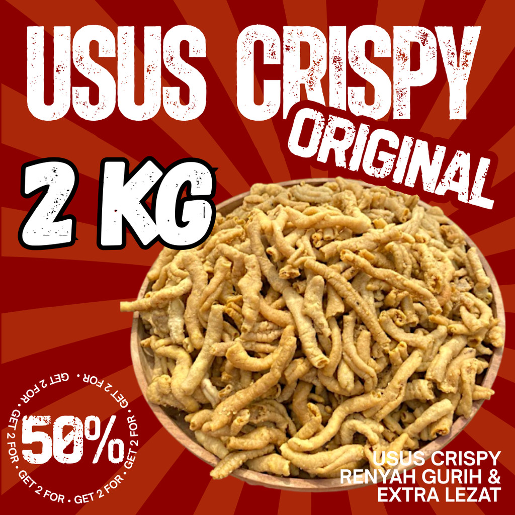 

Keripik Usus Ayam Crispy 2kg (1 ball)