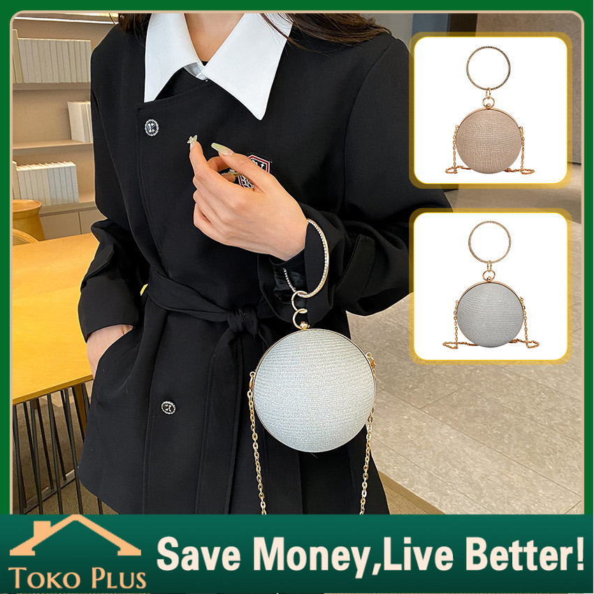 Party Bags Tas Pesta Wanita Bulat Fashion / Tas Tangan Wanita Pesta Elegan / Dinner Bag Party / Even