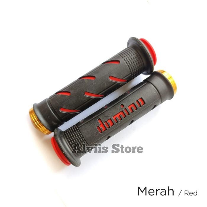 READY HANDGRIP MOTOR DOMINO 02 GARIS - Merah