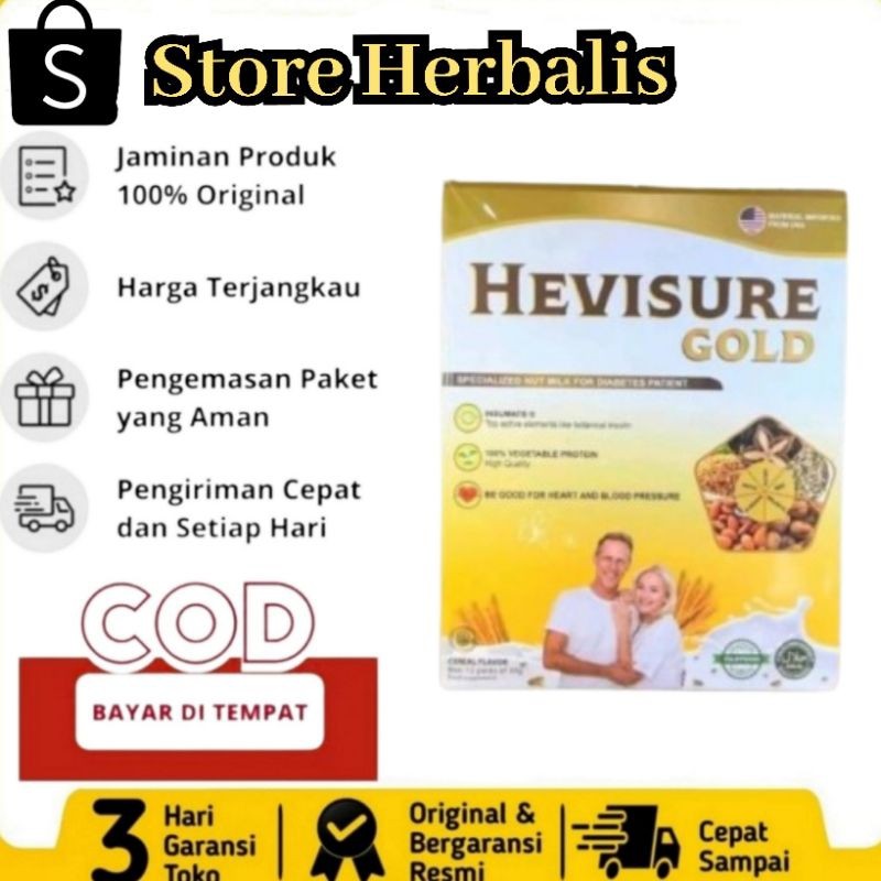 

HEVISURE GOLD USA SUSU DIABETES KENCING MANIS 100% ASLI ORIGINAL BPOM @12 SACHET - PAKET 1 BOX