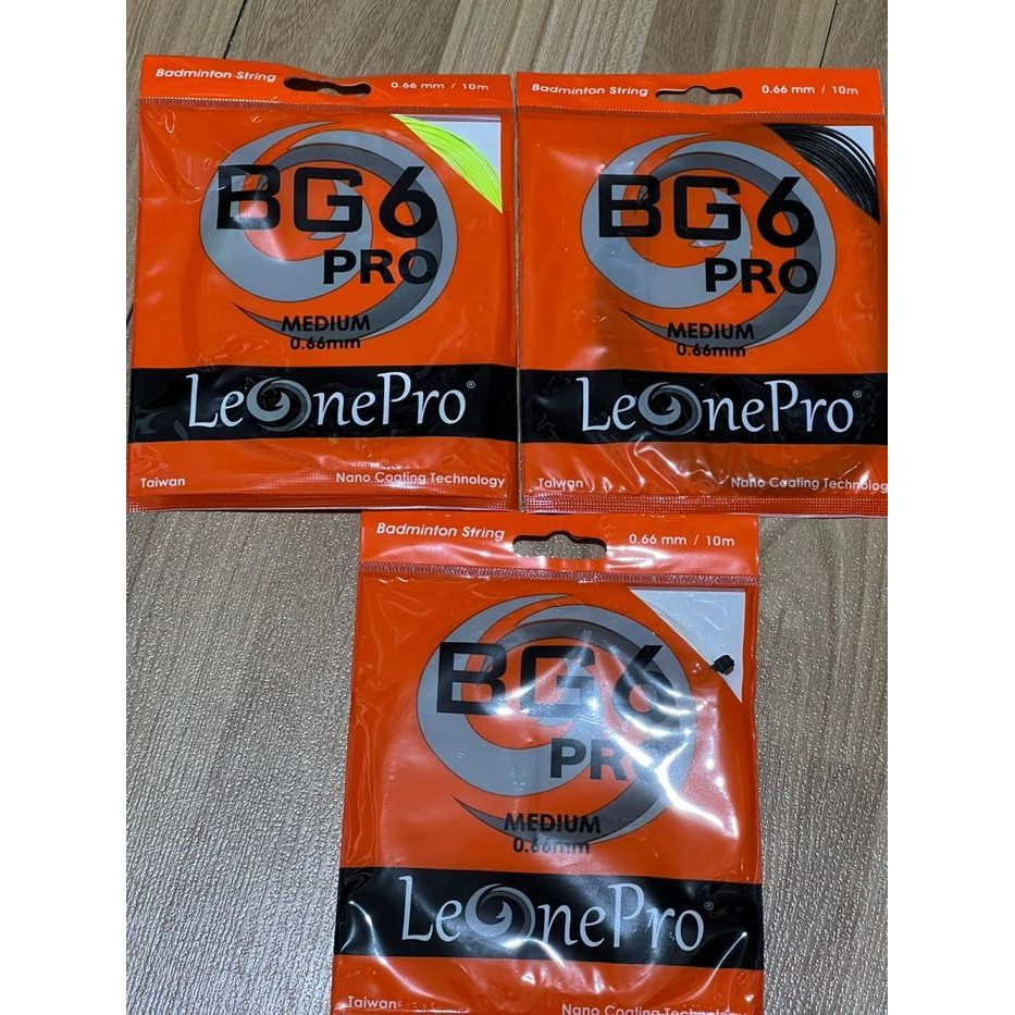 SENAR BADMINTON LEONEPRO BG6 - BG 6 PRO ORIGINAL 0.66MM MEDIUM