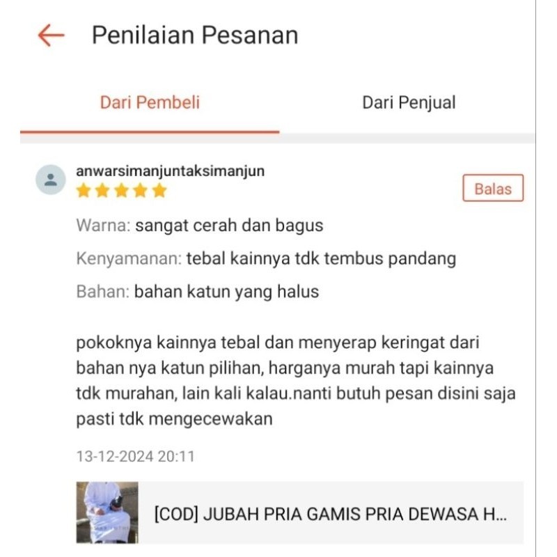 Best Deals [Cod] Jubah Pria Gamis Pria Dewasa Hitam Putih Warna Polos Model Thobe Saudi