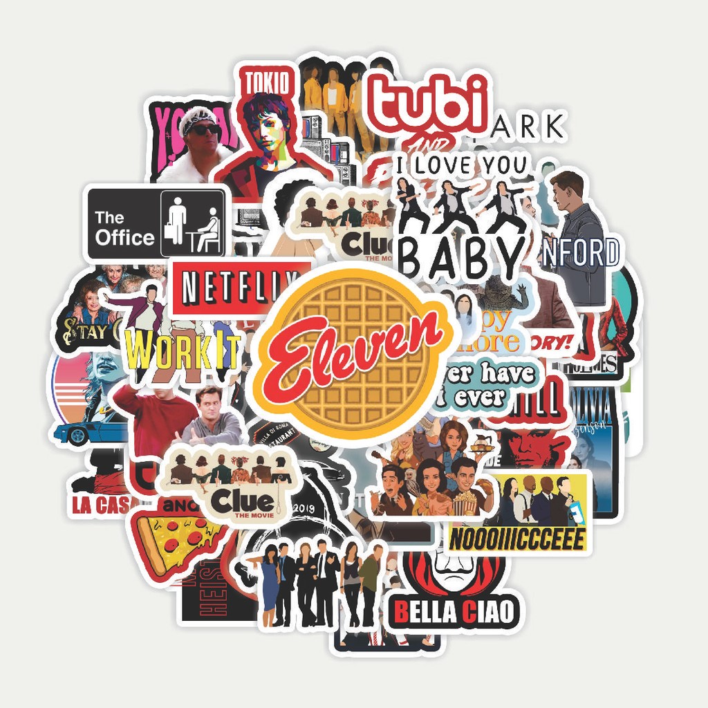 

Sticker Pack Stiker Series Netflix TV | Sticker TUMBLR | Stiker LAPTOP KOPER HELM
