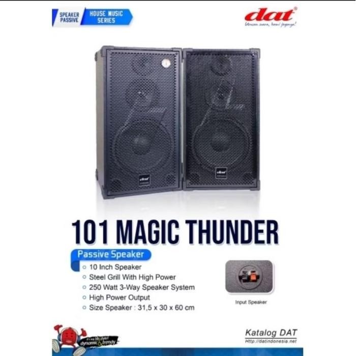 Speaker karaoke dat 10 inch pasif magic thunder 101 pasiv original