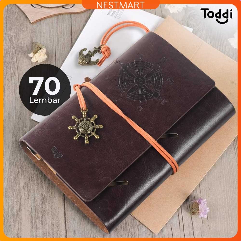 

Toddi Buku Jurnal Leather Notebook Diary A6 72GSM 140 Halaman Blank - 8005