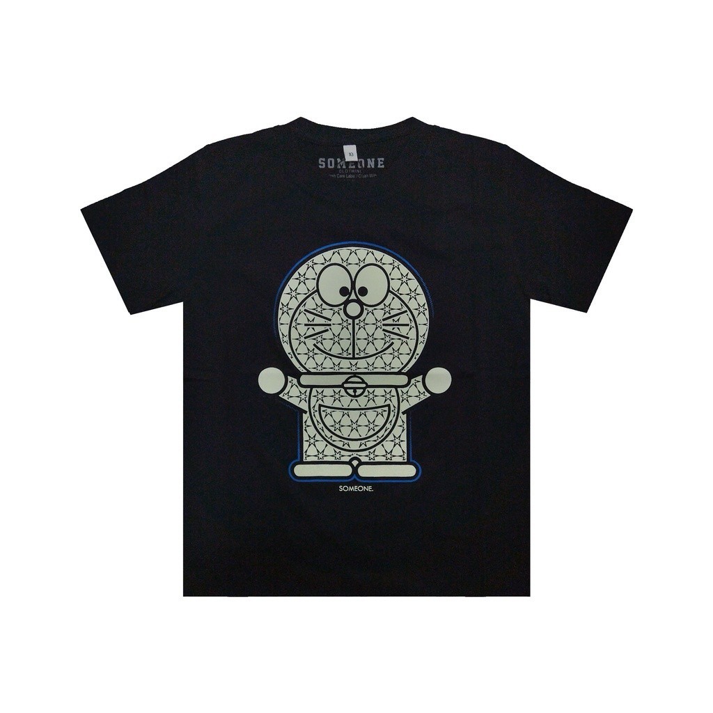 (COD) Aerostreet Someone T Shirt Kids Glow In The Dark Black 016A Doraemon