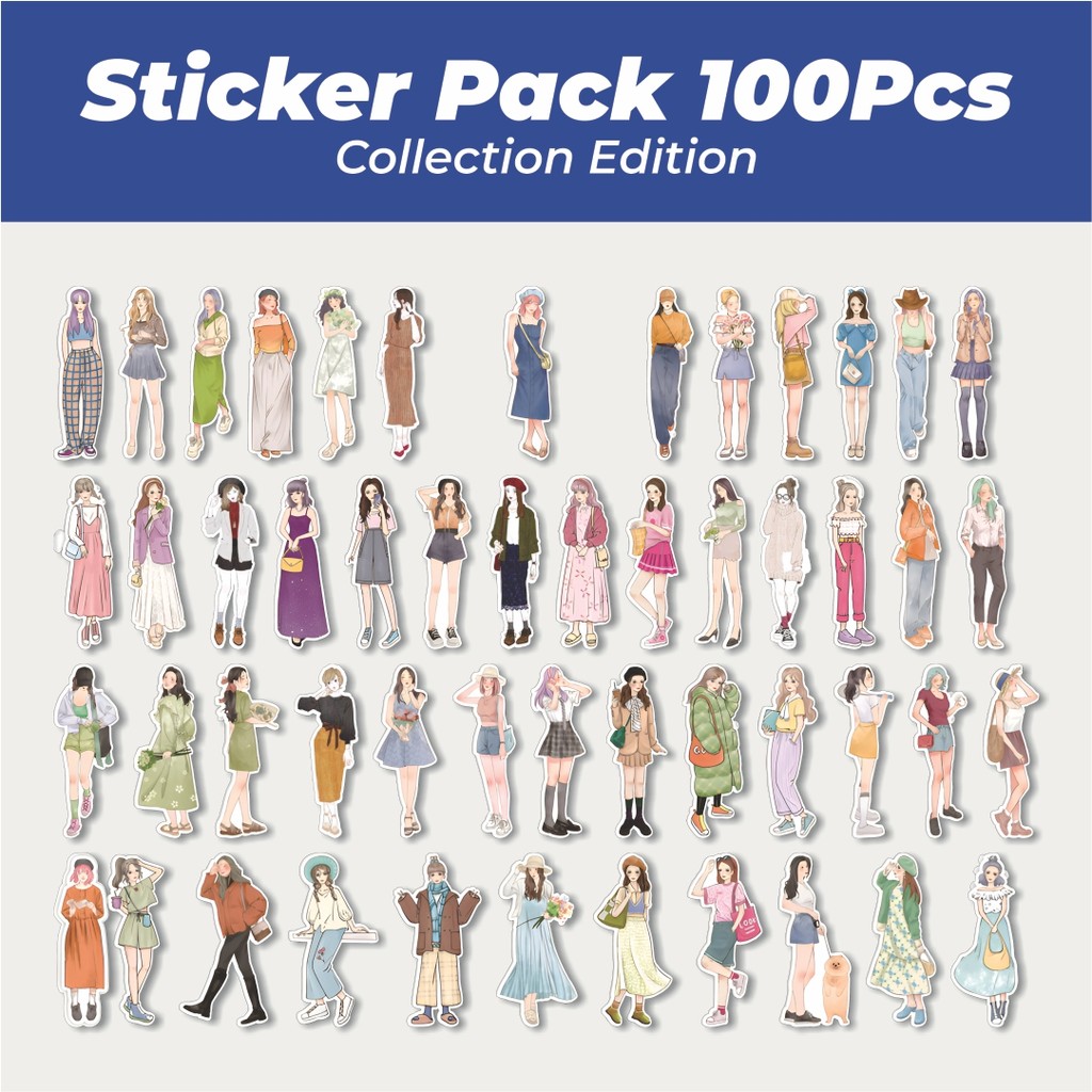 

Hot Stiker Karakter Mori Modern Girls 3 Lucu Anti Air Stikers Berperekat Waterproof Sticker Decal Buat Motor Helm Buku Journal Koper Casing HP Laptop Botol Minum