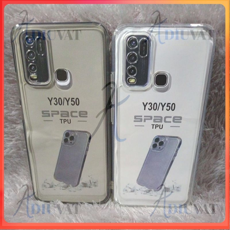 PROMO Softcase Casing Vivo Y30 Y30i Y50/1938/1935 Silikon Bening Transparan Pelindung Belakang HP Ca
