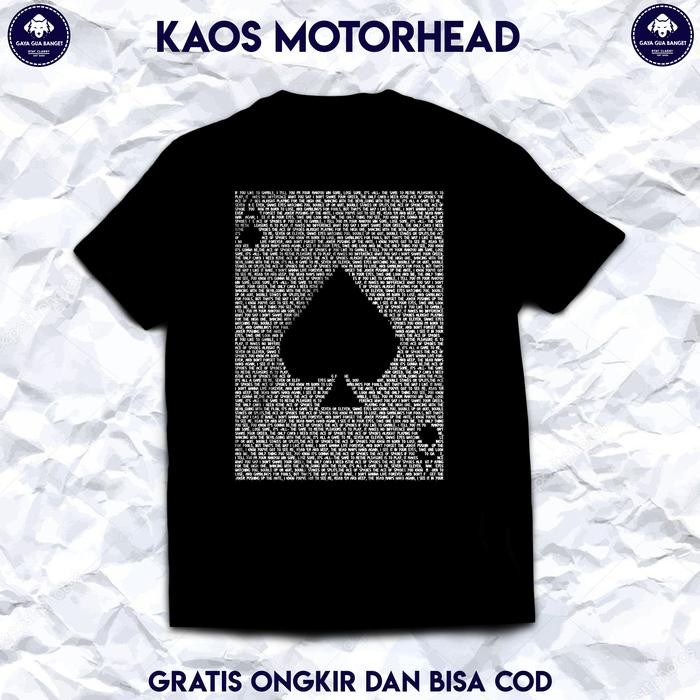 (COD) Kaos Band Motorhead. T Shirt Musik Band Metal Motorhead Original. - S