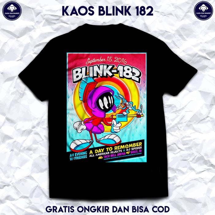 (COD) Kaos Band Blink 182 Original. Kaos Pria dan Wanita Distro Murah. - BLINK 182, S