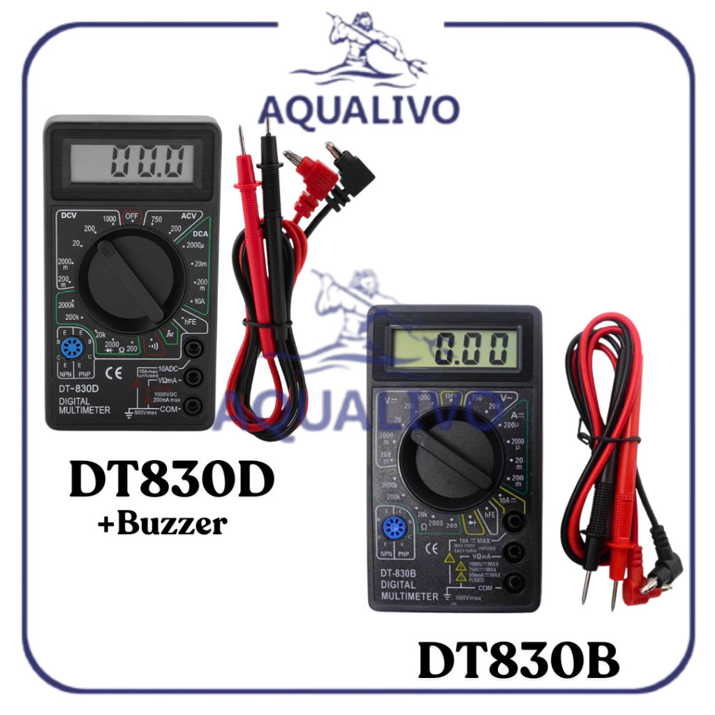 Multimeter Saku DT830 Multitester Digital Avometer Pocket