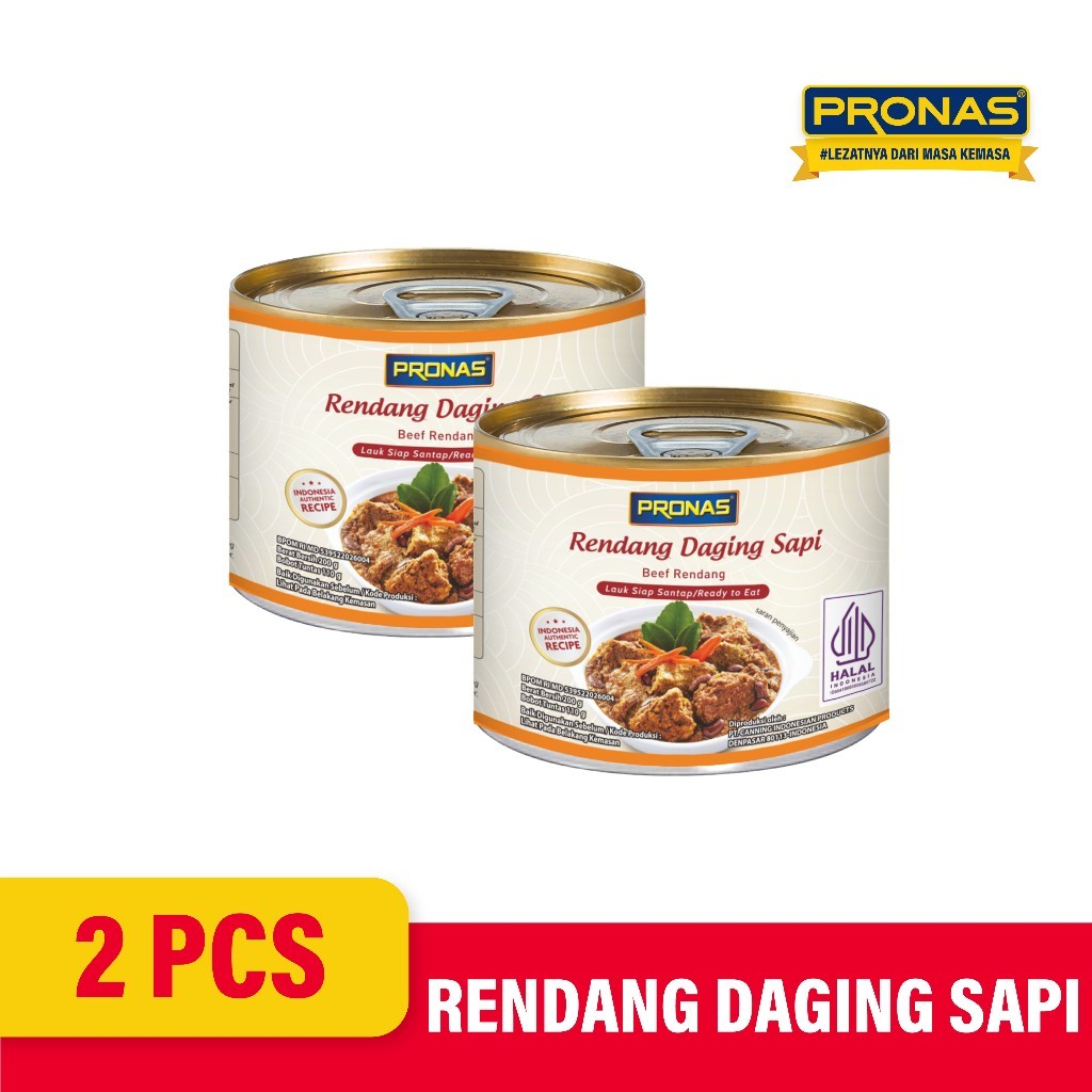 

omahjajanan649 PRONAS Rendang Daging Sapi 200 g dengan kemasan EOE bundling 2 pcs