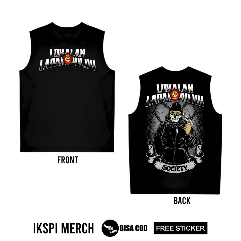KAOS SINGLET LOKALAN LAPAN PULUH SOCIETY  -IKSPI SINGLET IKSPI TERBARU - SINGLET IKSPI LAMBANG - SIN