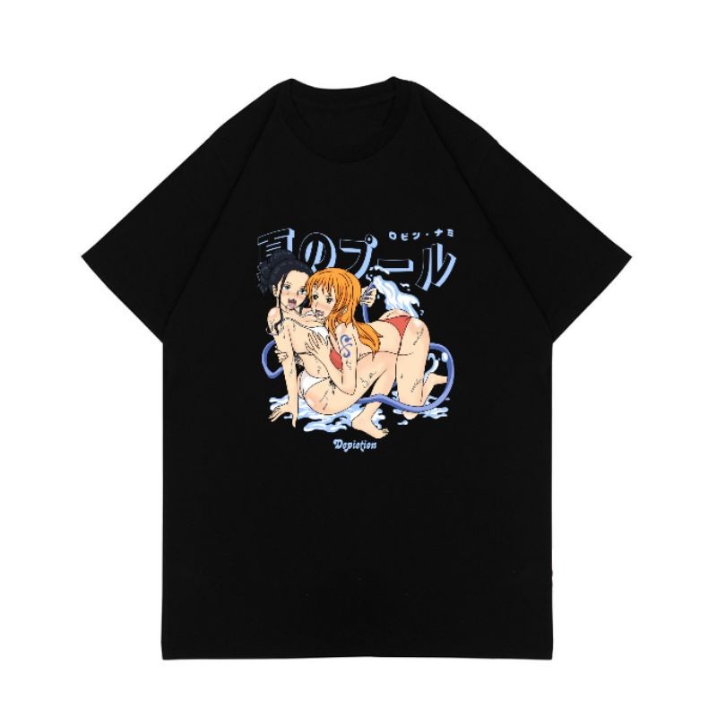 (COD) T-SHIRT KAOS ANIME ONE PIECE - ROBIN X NAMI