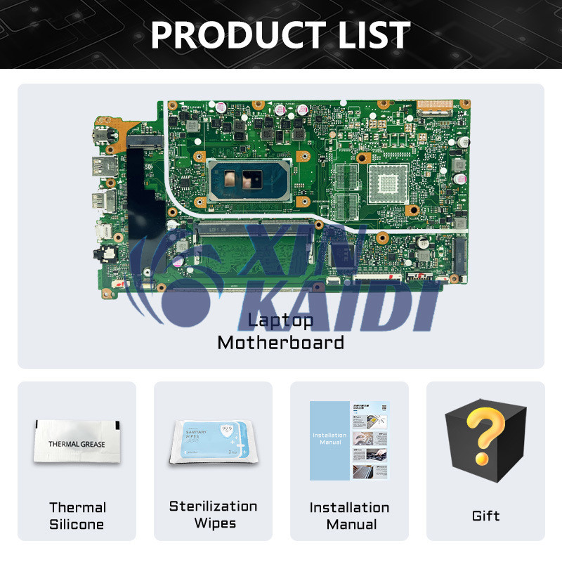 I3 I5 I7 10th 4G Laptop Mainboard For Asus VivoBook 15 X512JAW X512JA X712JA X512JAU V5000JP Compute