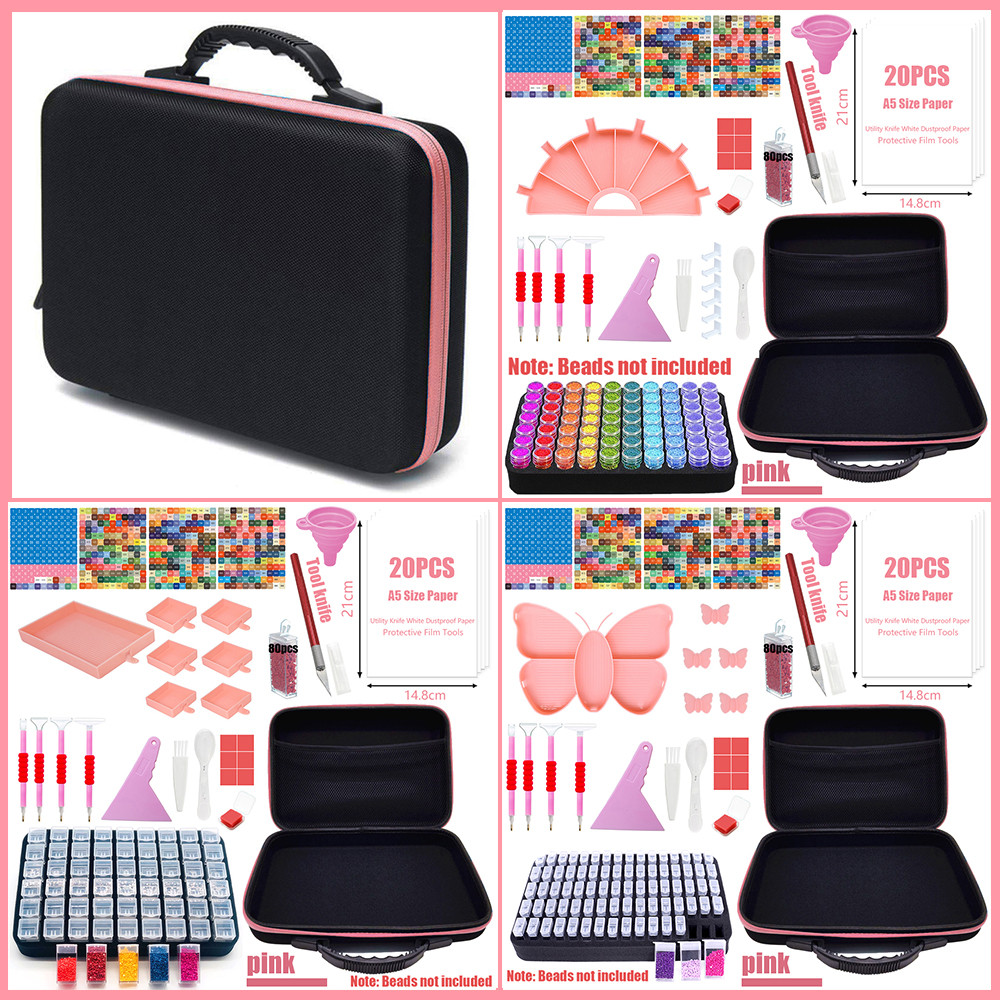 amond Painting Accessories Suitcase Art Trays Stationery Organizer Tray Rules Easel Ruler Complete K