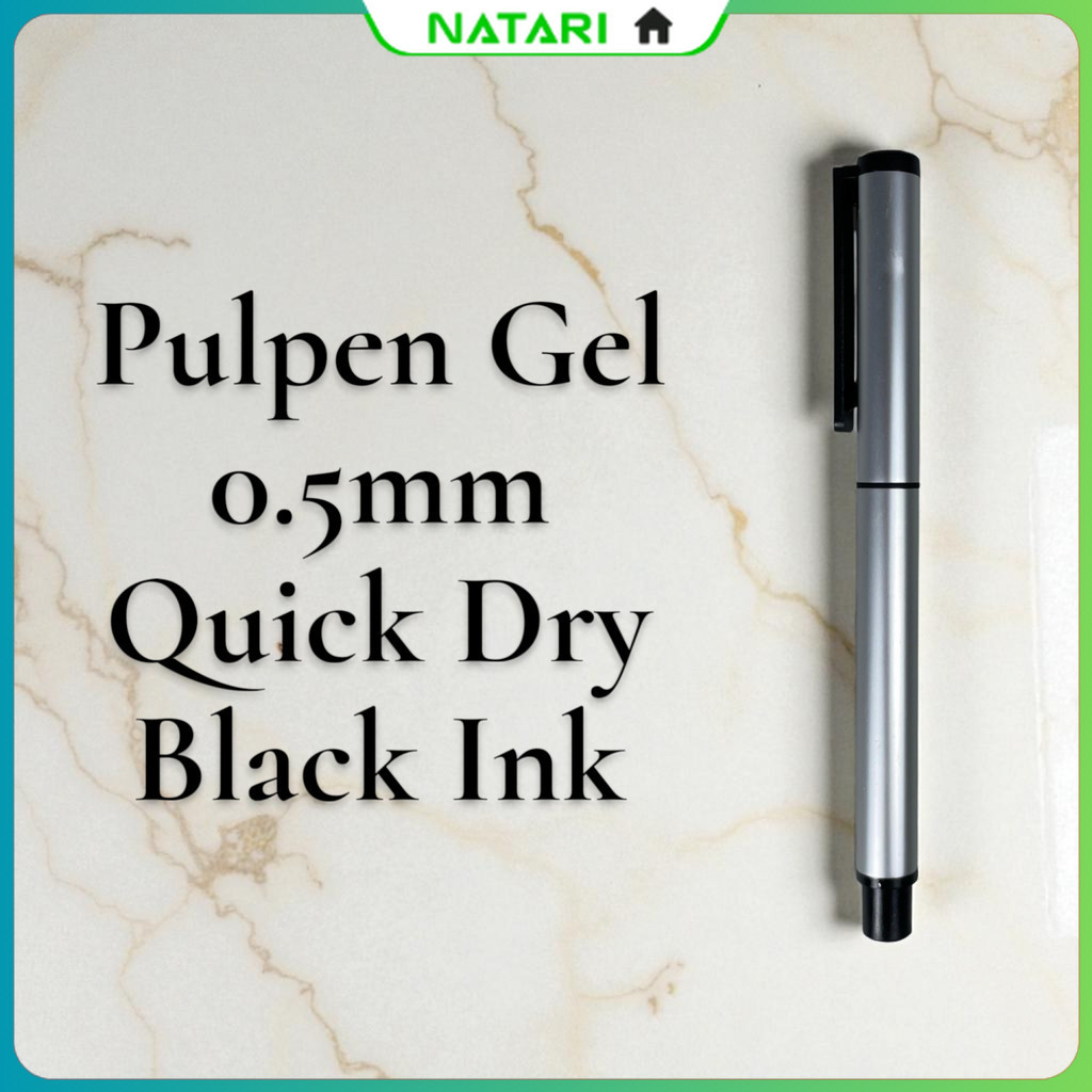 Kaco Pena Pulpen Gel 0.5mm TUBE Roller Quick Dry Black Ink 1 PCS - K80