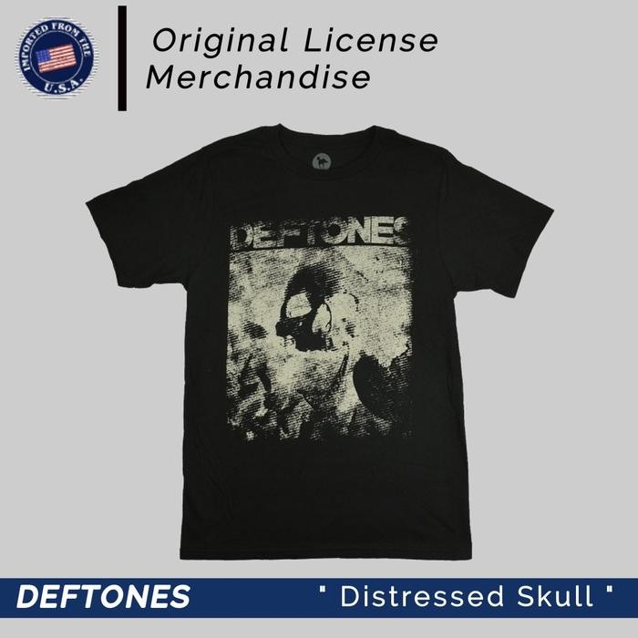 (COD) T shirt Kaos Band Music ORIGINAL Import Official DEFTONES Deftones ORI - S