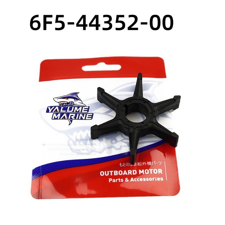 6F5-44352-00 IMPELLER YAMAHA 40 PK | KARET PENDINGIN SUKU CADANG & SPAREPART MESIN TEMPEL OUTBOARD