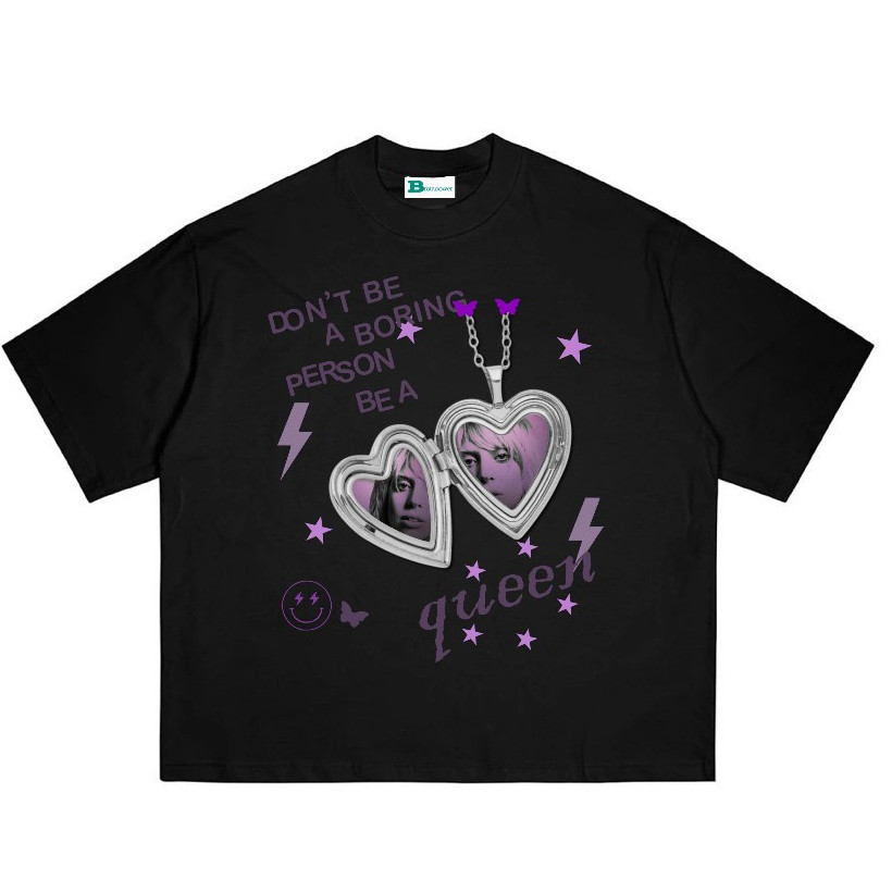 (COD) BRAINPOWER Boxy Oversized 24s T-shirt Voxy Black