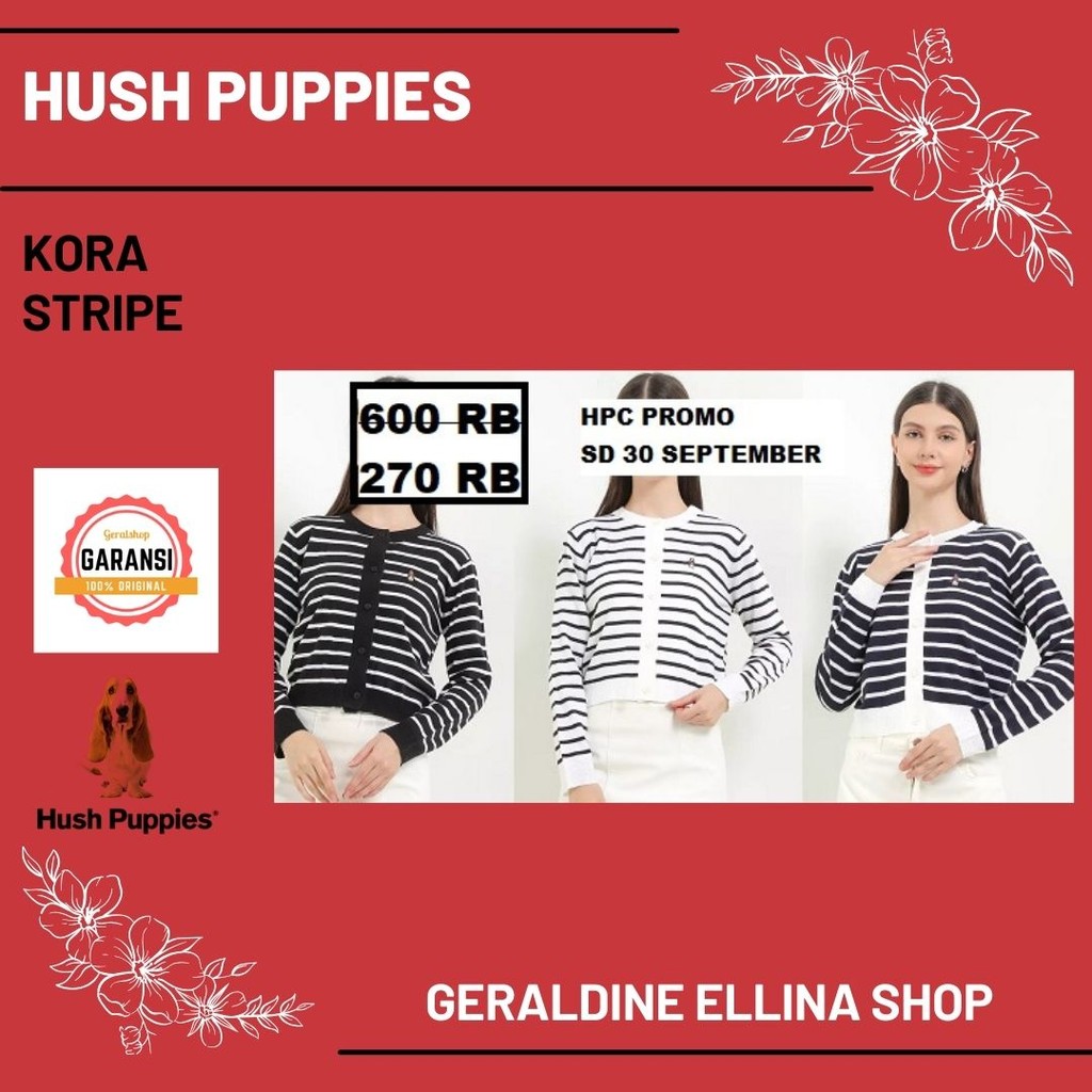Baju Wanita  Hush Puppies Seri KORA STRIPE Original Store
