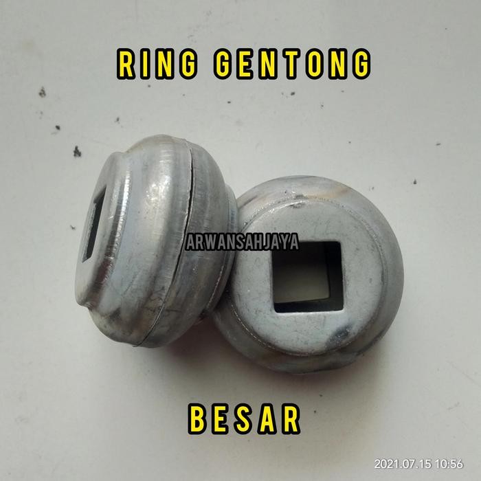 CINCIN BULAT / CINCIN GENTONG BESAR 14MM ORNAMEN PAGAR BESI