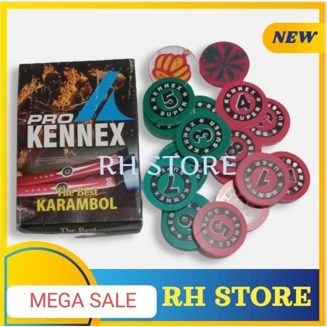 Biji Karambol Super Mika Ketebalan 3mm & 5mm Mainan Permainan Board Game - Tebal 3mm [terlaris]