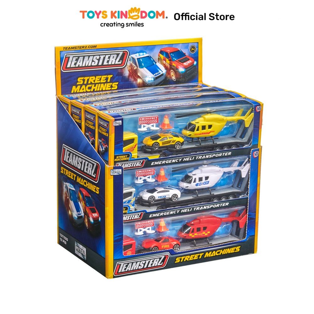 Toys Kingdom Top Gear Teamsterz Diecast Emergency Helicopter Toys Kids Toy Mainan Anak Truk Pajangan