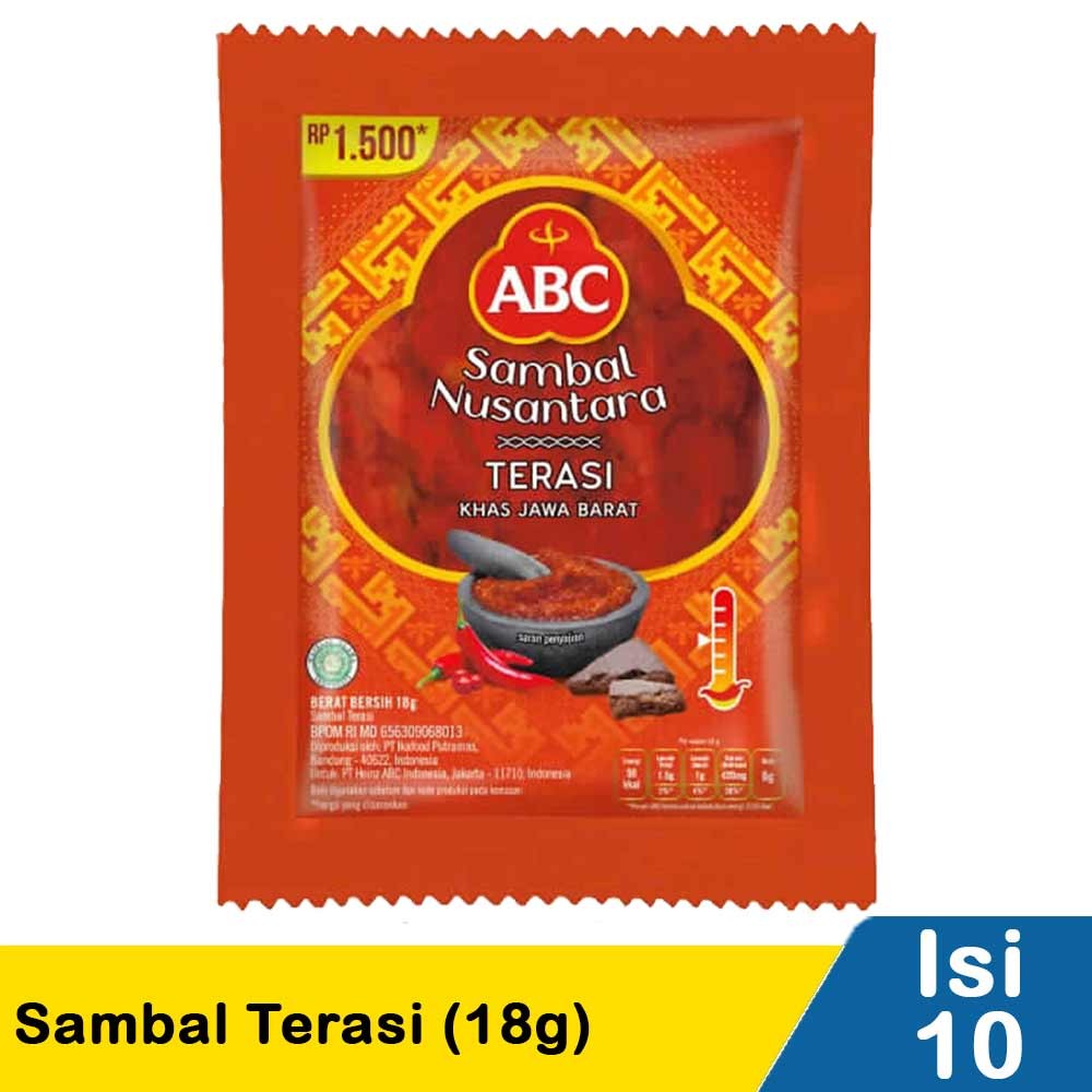 ABC SAMBAL TERASI  10X20/18g